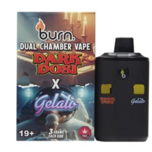 6 Gram Dual Chamber Burn Disposable Vape – Dark Dosi + Gelato