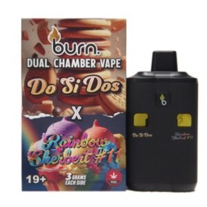 6 Gram Dual Chamber Burn Disposable Vape – Do Si Dos + Rainbow Sherbet
