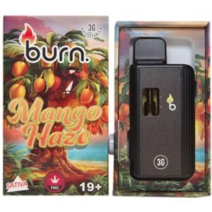 3 Gram Burn Disposable Vapes – Mango Haze Sativa