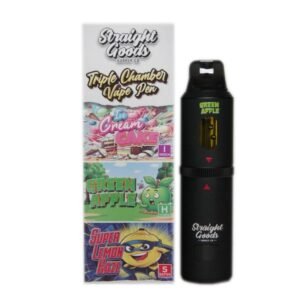 Straight Goods Triple Chamber Vape (9Grams) – Ice Cream Cake + Green Apple + Super Lemon Haze