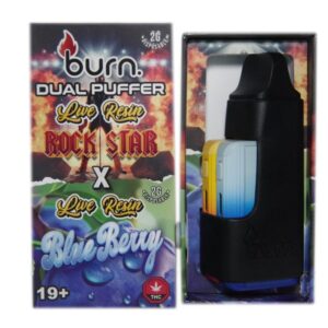 Burn Duel 4 Gram Puffer – Live Resin Rockstar x Live Resin Blueberry (2 Grams + 2 Gram)