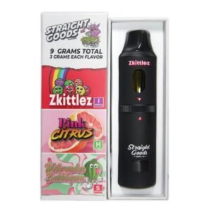 Straight Goods Triple Chamber Vape (9Grams) – Zkittlez + Pink Citrus + Watermelon Bubblegum