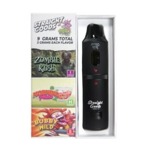Straight Goods Triple Chamber Vape (9Grams) – Zombie Kush + Morning Punch + Bobby Wild